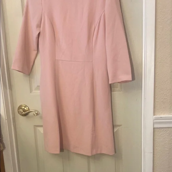 Vince Camuto Pink Sheath Dress with Cuffed Sleeves - Picture 4 of 14